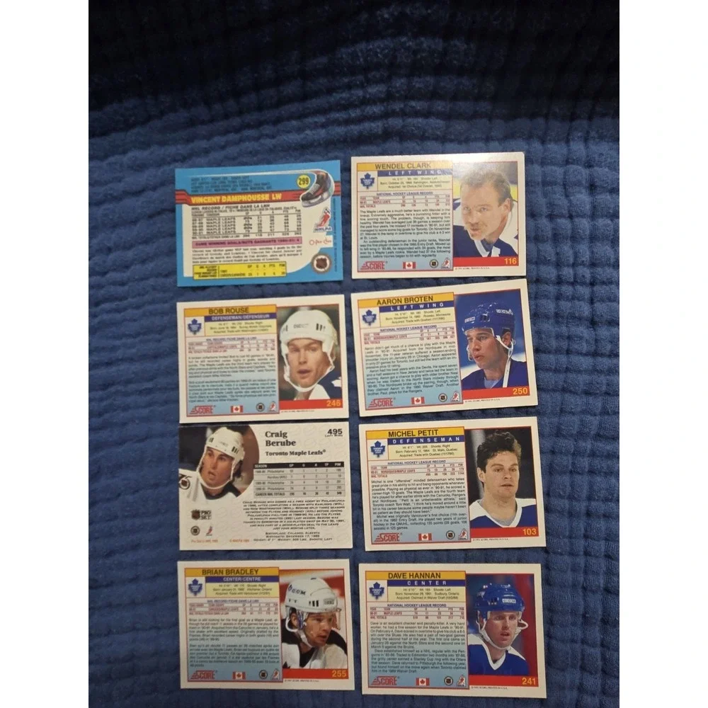 Toronto Maple Leafs Hockey Card Lot 15 Sundin Berube Clark‎ Score